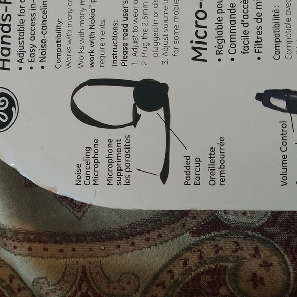 Ohands-free Headset Noise Canceling Microphone Volume Control Mimic Mute. - Picture 7 of 10